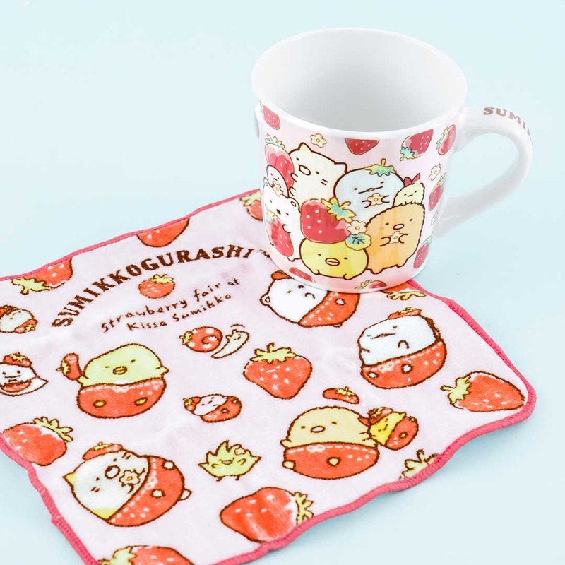 Sumikko Gurashi Strawberry Fair Mug & Towel Set