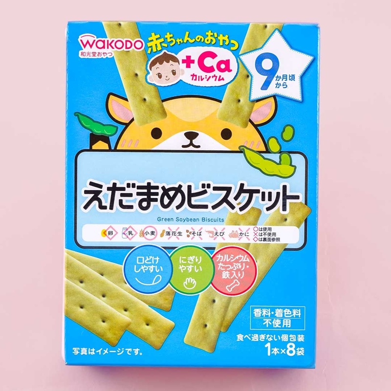 Wakodo Baby +Ca Calcium Edamame Biscuits