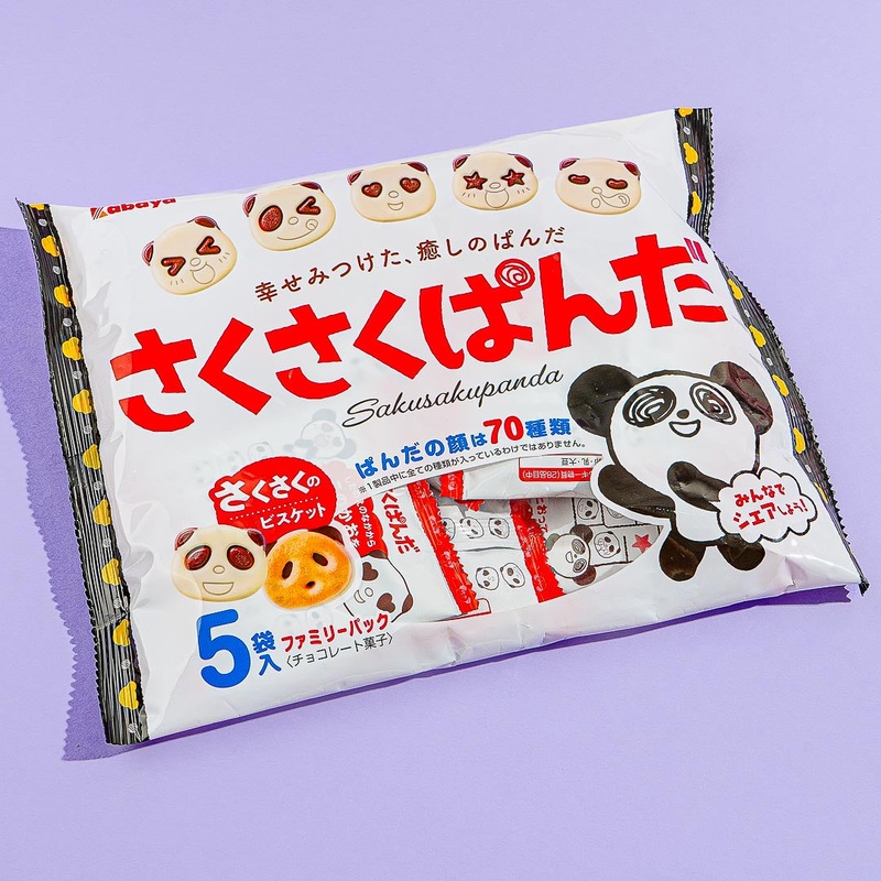 Saku Saku Panda Chocolate Biscuits Family Pack