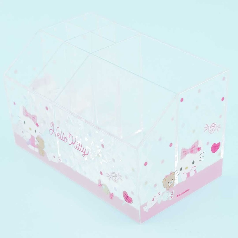 Hello Kitty Polka Dot Sweets Transparent Storage Rack