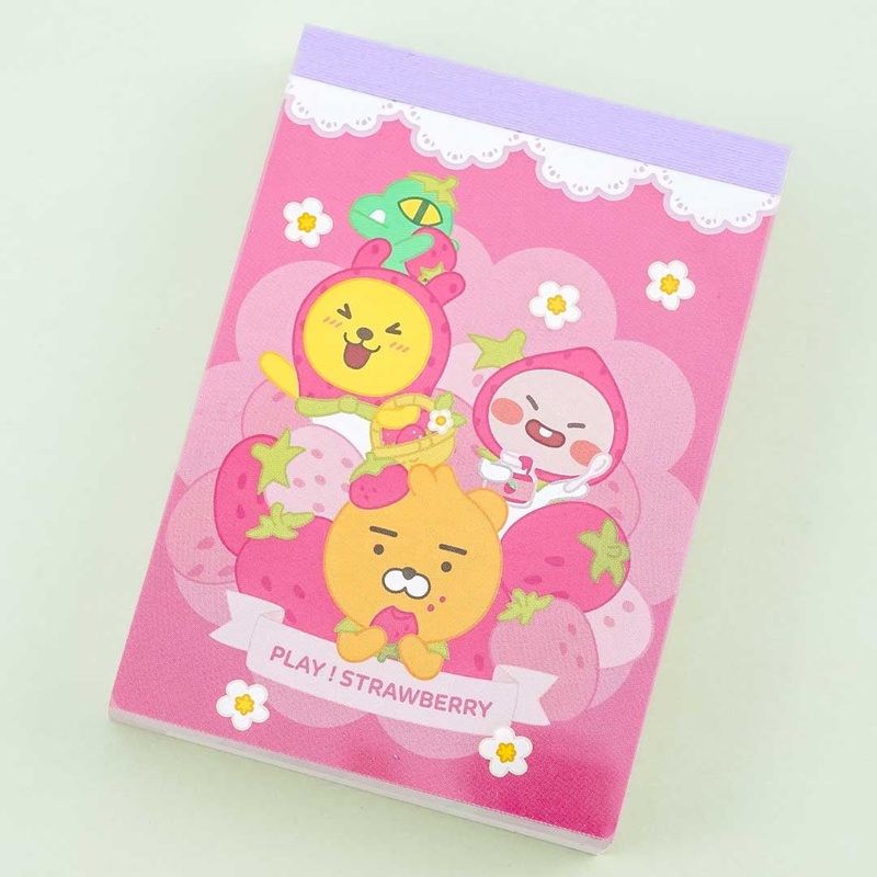 Kakao Friends Strawberry Gang Mini Memo Pad