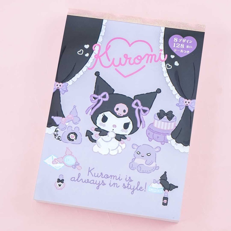 Kuromi Lovely Ribbons A6 Memo Pad