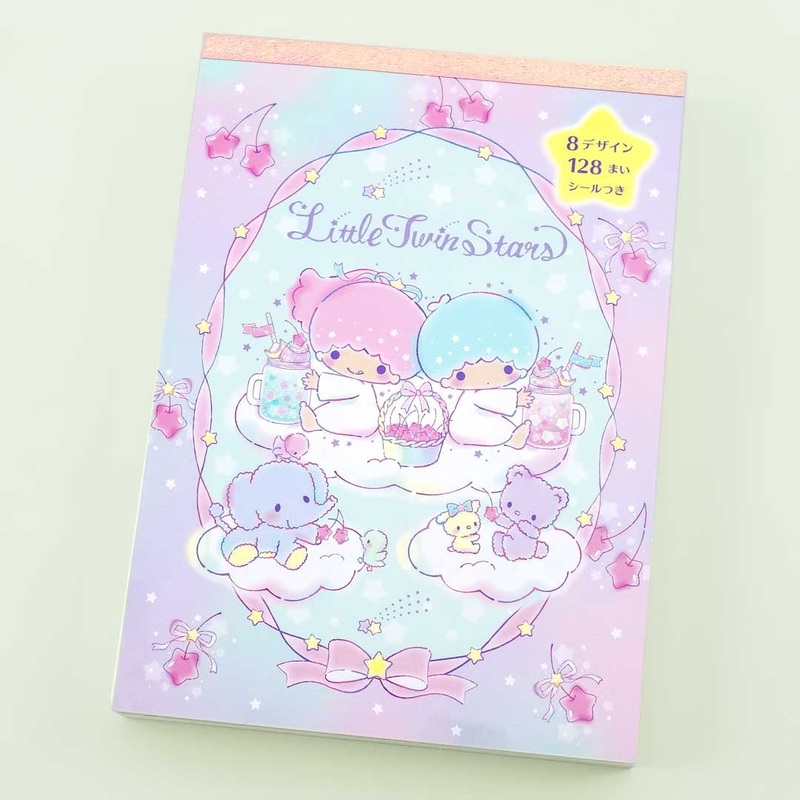 Little Twin Stars Night Sky Fun A6 Memo Pad