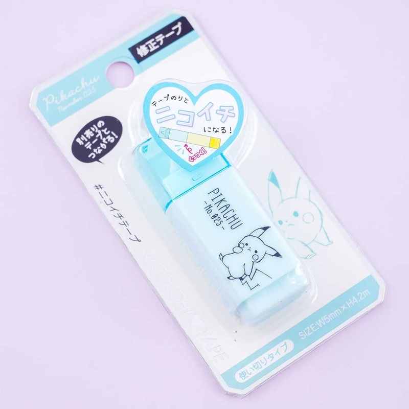 Pokemon Pikachu Nikoichi Correction Tape - Mint