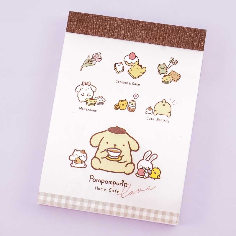 Pompompurin Cafe Memo Pad