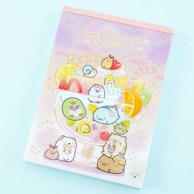 Sumikko Gurashi Pen Pen Fruits Vacation Memo Pad
