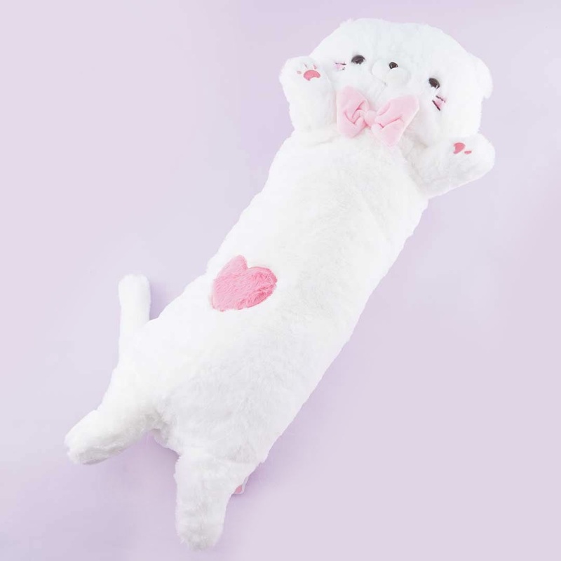 Long Nyanko Plushie - Heart / Extra Big