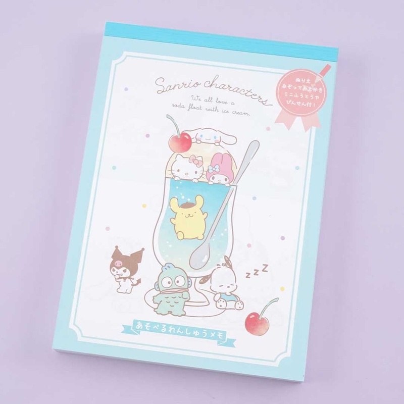 Sanrio Characters Cream Soda Memo Pad