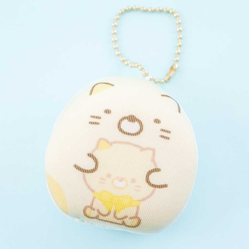 Sumikko Gurashi Round Plush Charm - Neko