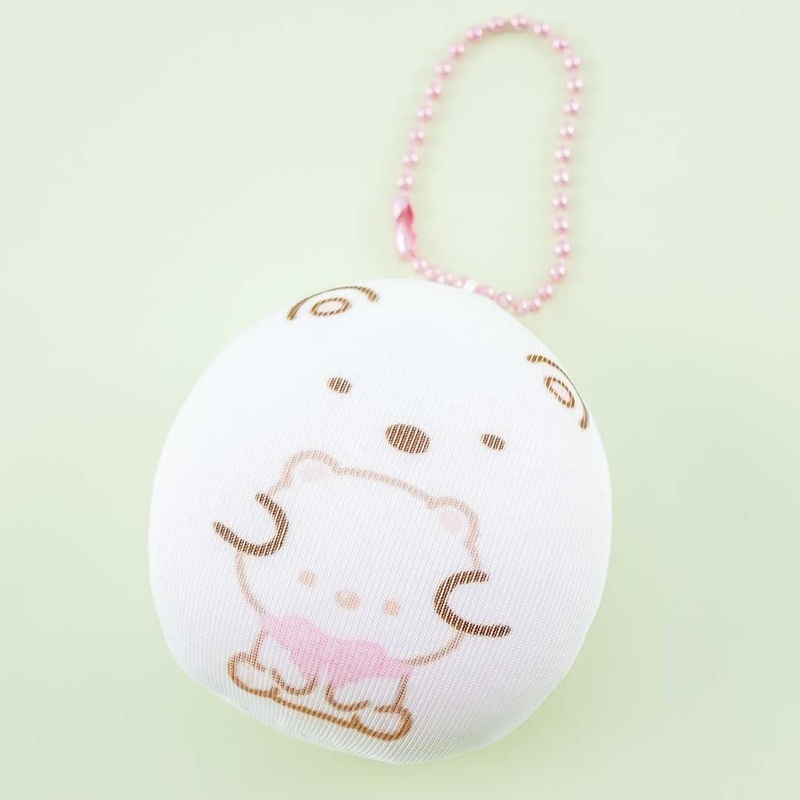 Sumikko Gurashi Round Plush Charm - Shirokuma