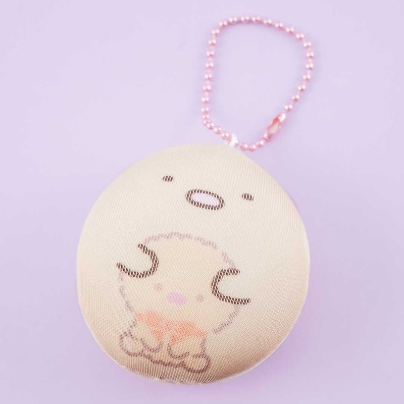 Sumikko Gurashi Round Plush Charm - Tonkatsu
