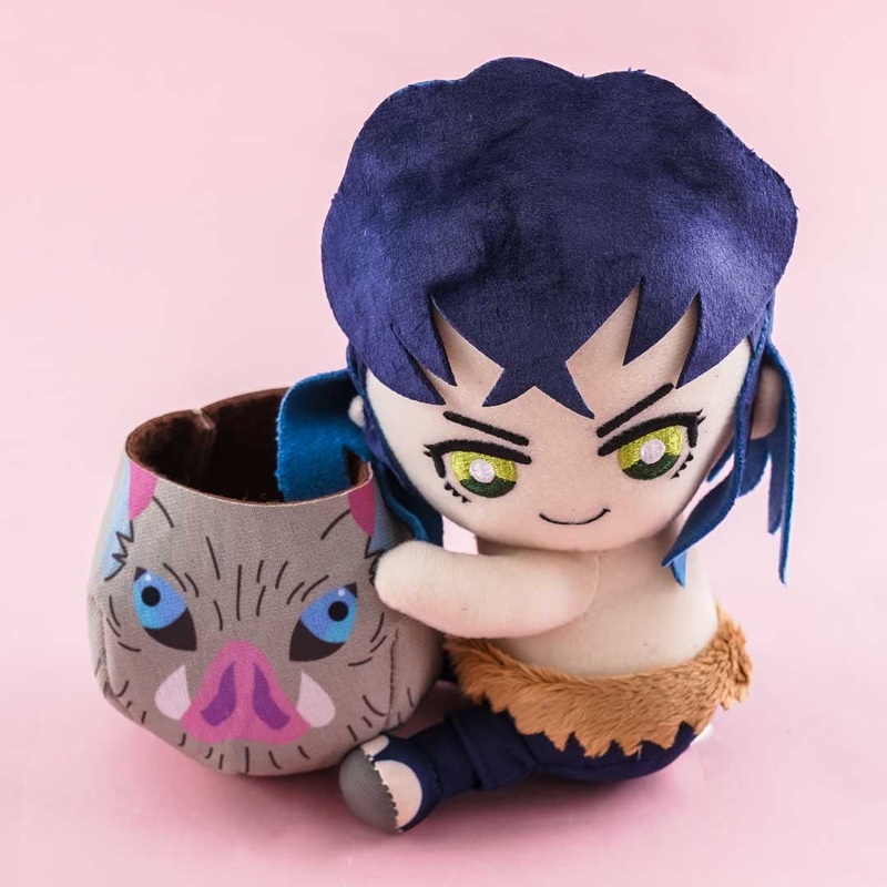 Demon Slayer Plushie With Storage Holder - Hashibira Inosuke / Medium