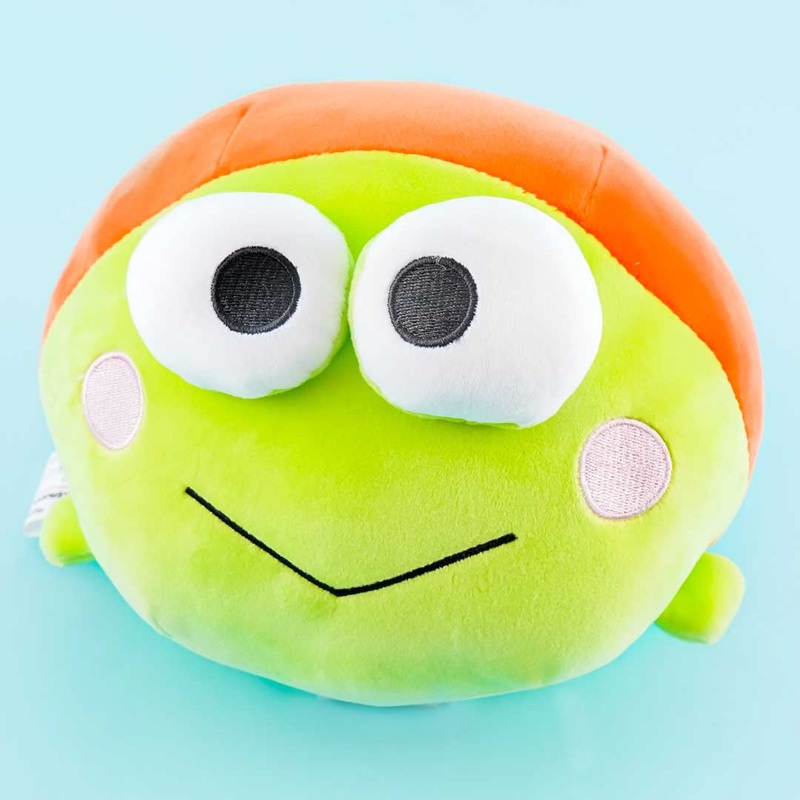 Keroppi Coro Fluffy Nesoberi Cushion Plushie - Medium
