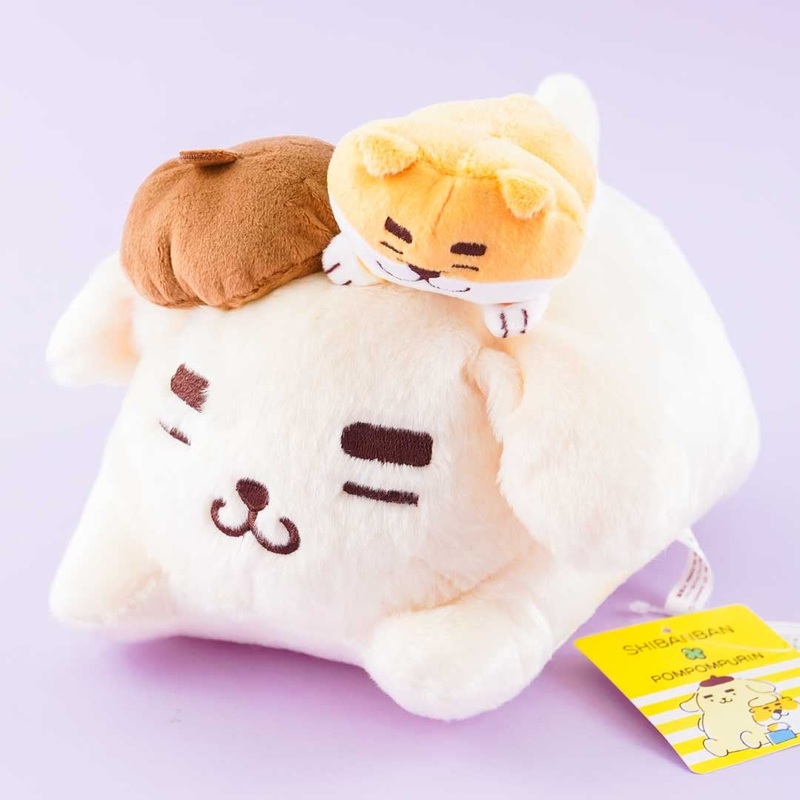 Pompompurin x Shibanban Napping Plushie - Medium