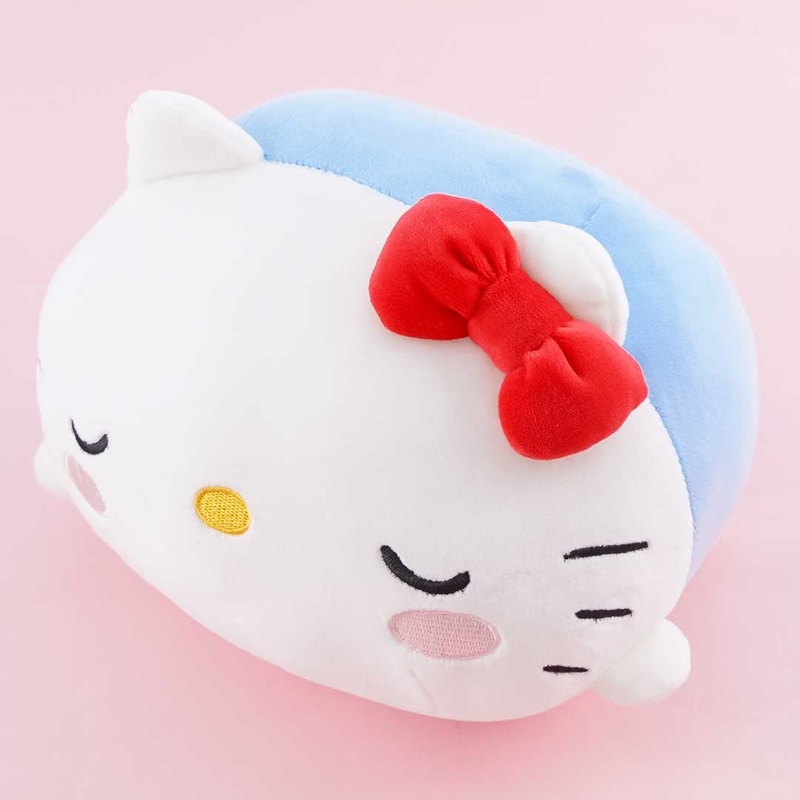 Sleeping Hello Kitty Round Plushie - Medium