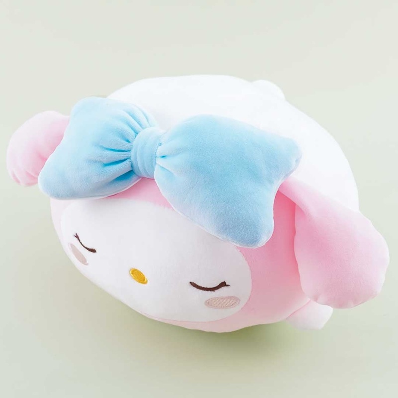 Sleeping My Melody Round Plushie - Medium