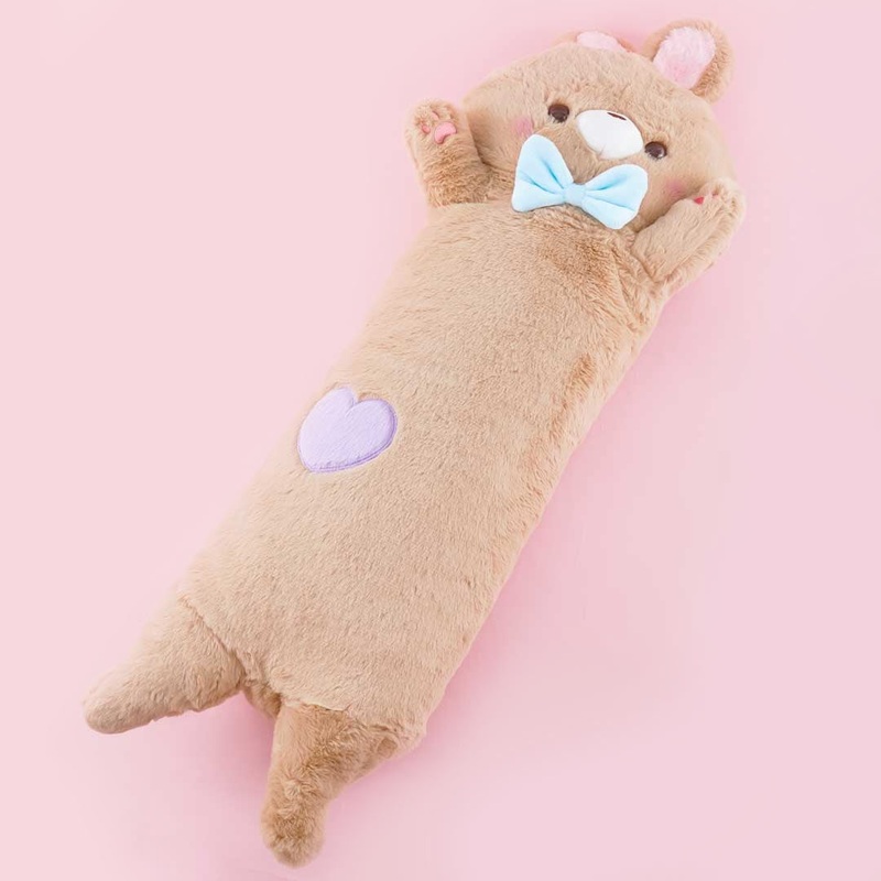 Long Usapyon Fluffy Cushion - Latte / Extra Big