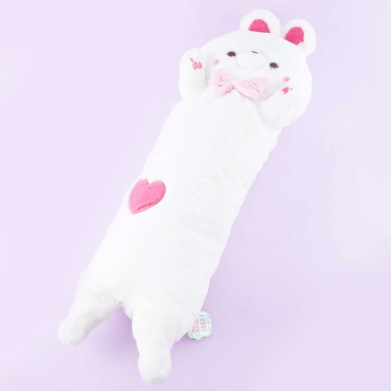 Long Usapyon Fluffy Cushion - Shiro / Extra Big