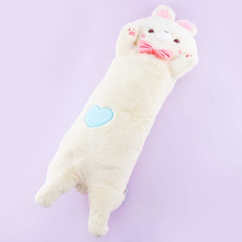 Long Usapyon Plushie Cushion - Yellow / Extra Big