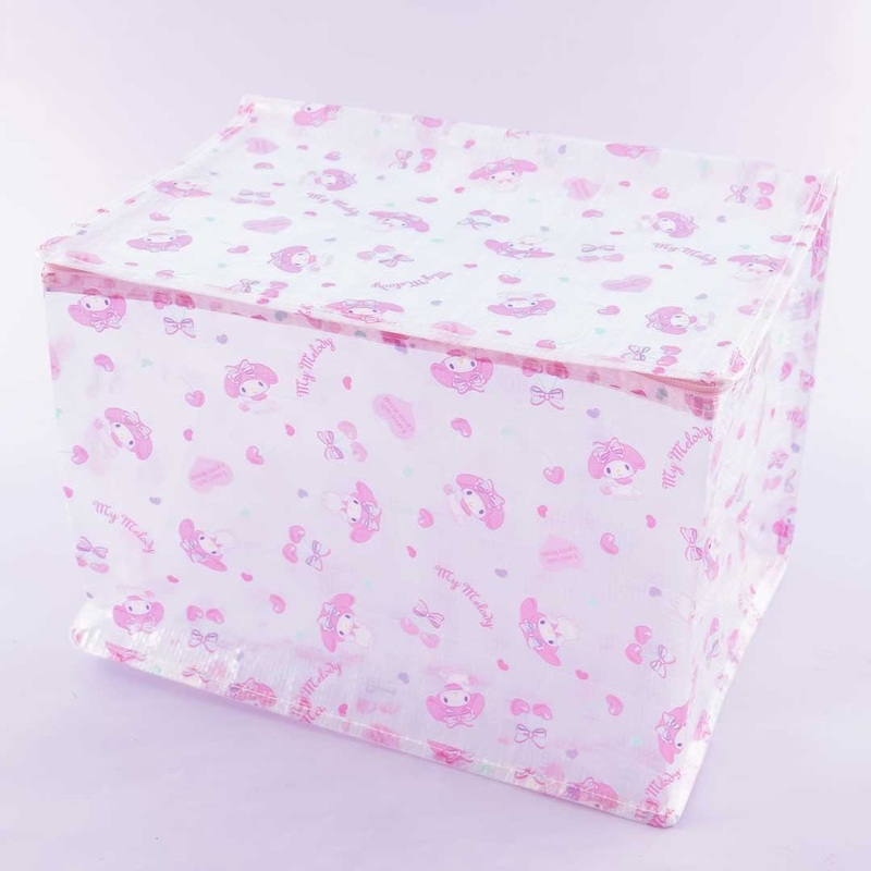 My Melody Clear Zippered Foldable Storage Box - Medium