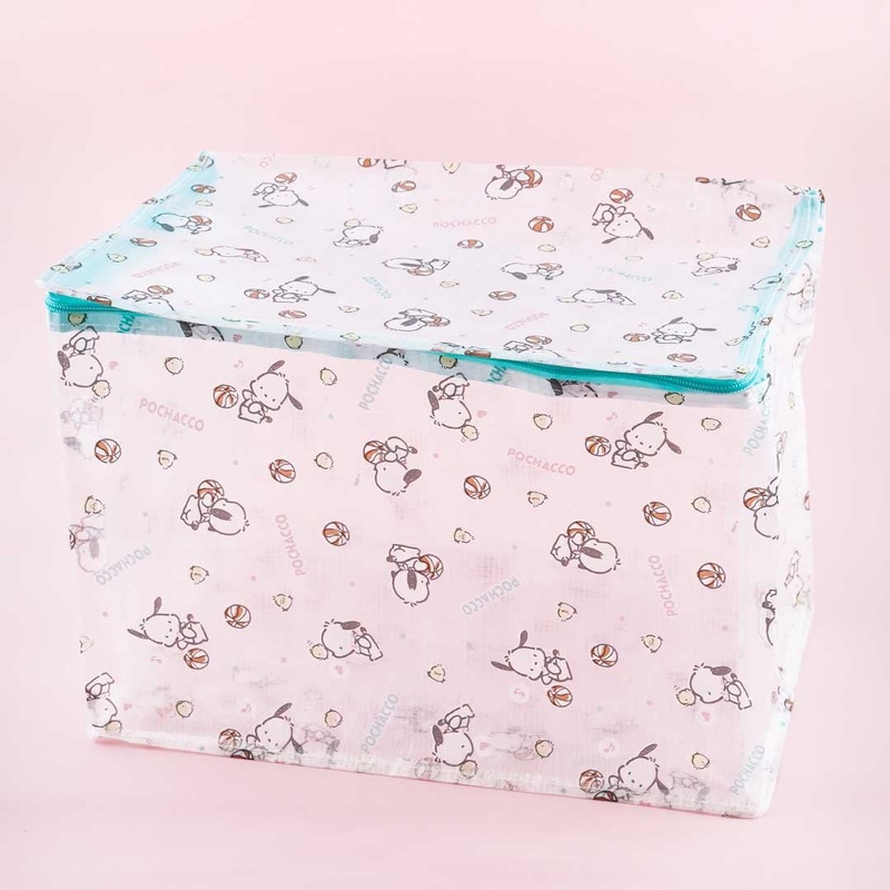 Pochacco Clear Zippered Foldable Storage Box - Medium