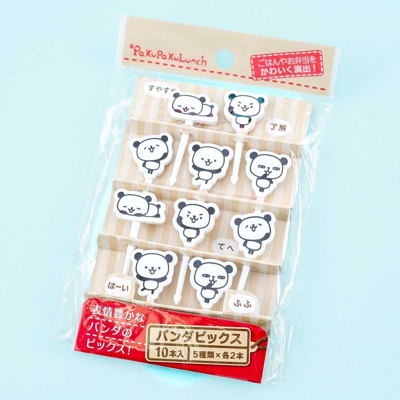 Funny Pandas Food Pick Set