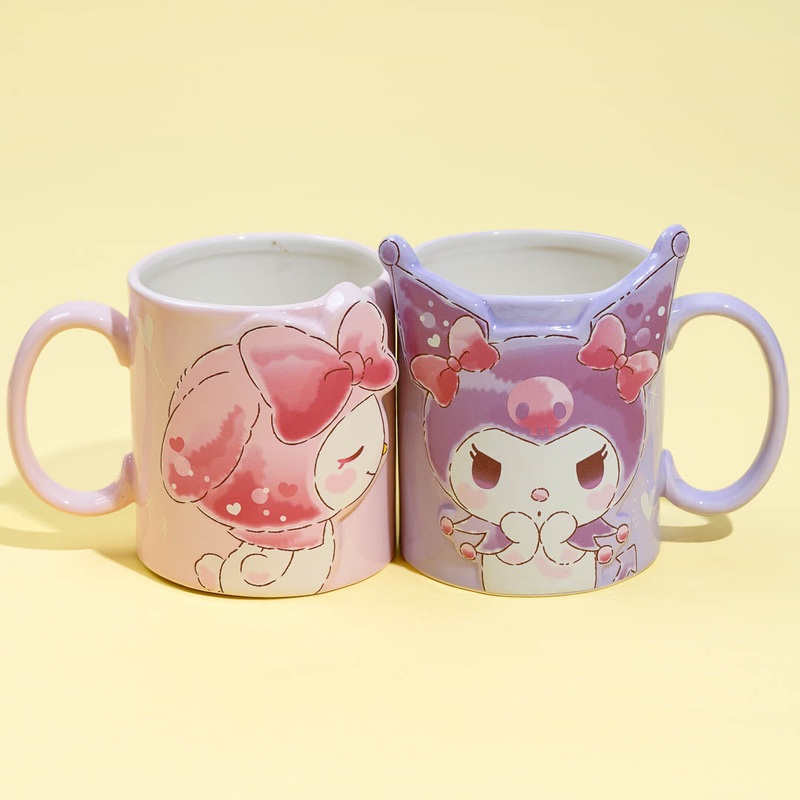 Kuromi & My Melody Kiss Pair Mug Set