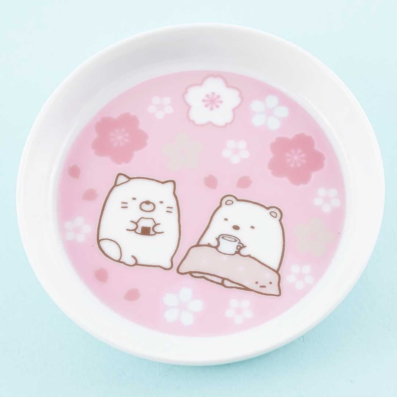 Sumikko Gurashi Pink Sakura Plate