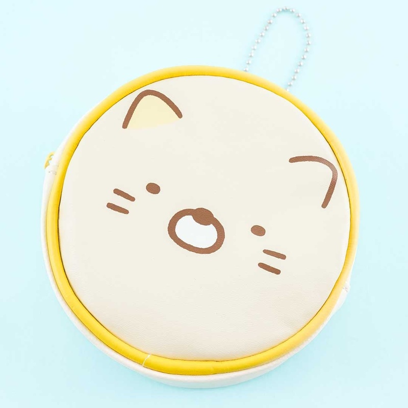 Sumikko Gurashi Round Face Pouch - Neko