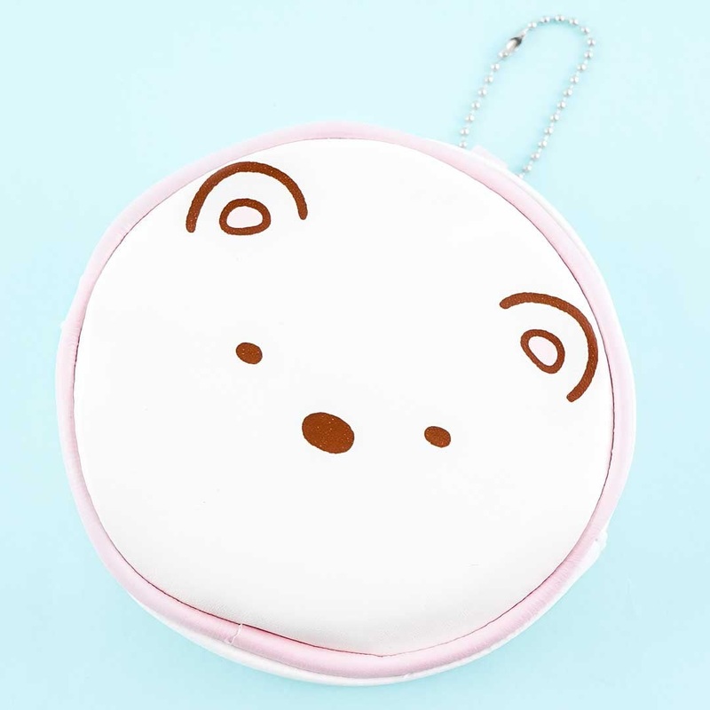 Sumikko Gurashi Round Face Pouch - Shirokuma