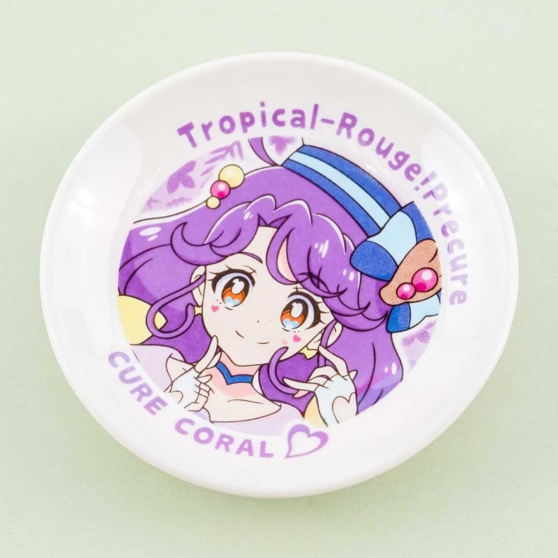 Tropical-Rouge! PreCure Mini Soy Sauce Plate - Cure Coral