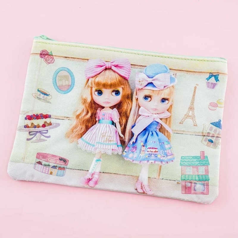 Blythe Fashion Twins Flat Pouch