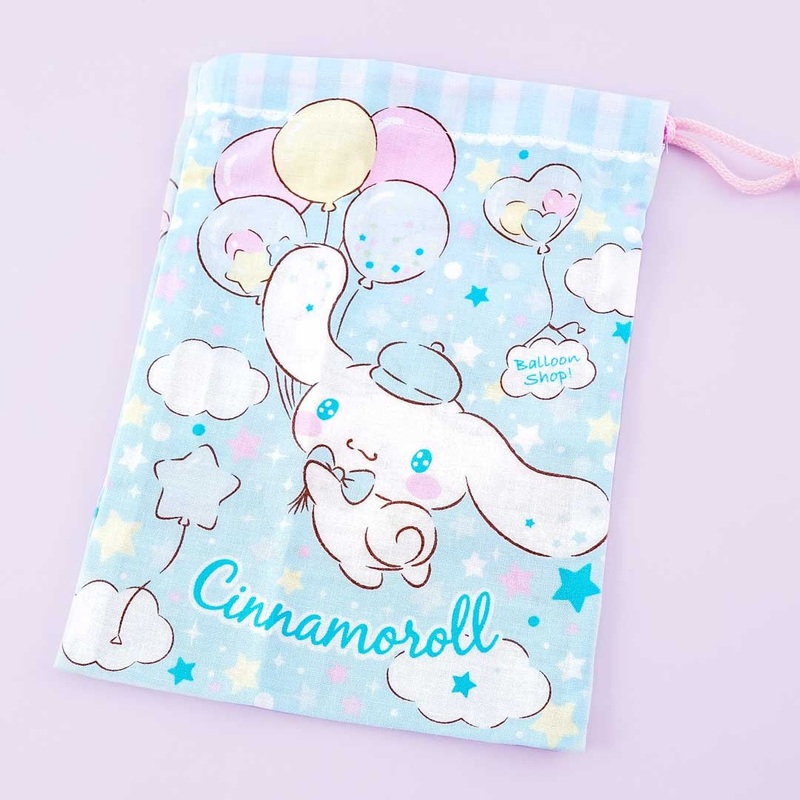 Cinnamoroll Floating Balloon Drawstring Pouch