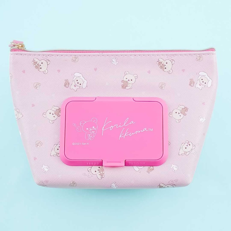 Korilakkuma Bunny Time Pouch With Wet Wipe Case