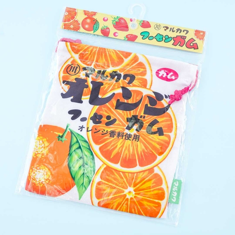 Marukawa Bubble Gum Drawstring Pouch