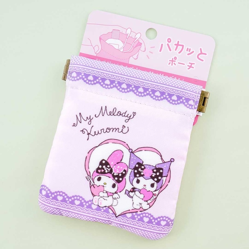 My Melody & Kuromi Hearts Pakkato Pouch