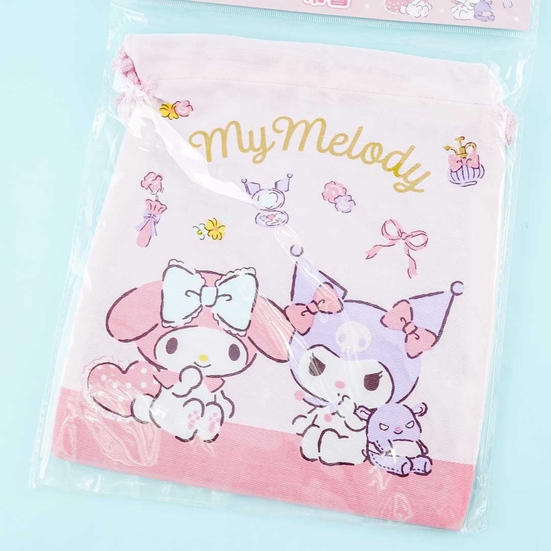 My Melody & Kuromi Playtime Drawstring Bag
