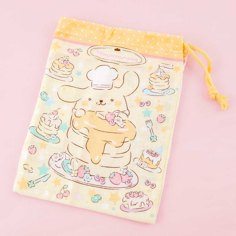 Pompompurin Pancake Drawstring Pouch