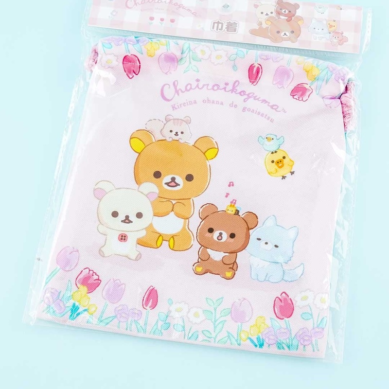 Rilakkuma & Friends Garden Time Drawstring Bag