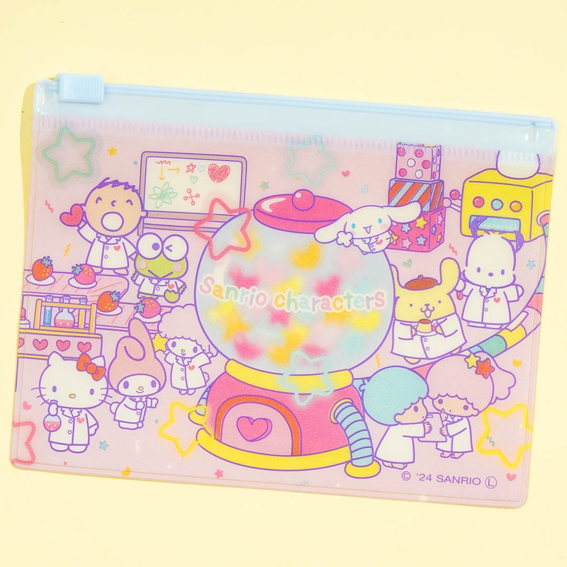 Sanrio Characters Pink Love Lab Fastener Case