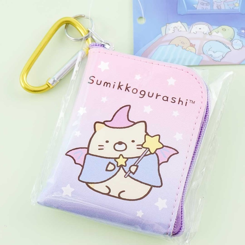 Sumikko Gurashi Wizard Night L-Shaped Zipper Pouch - Neko
