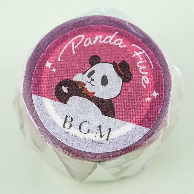 BGM Panda Five Masking Tape - Red