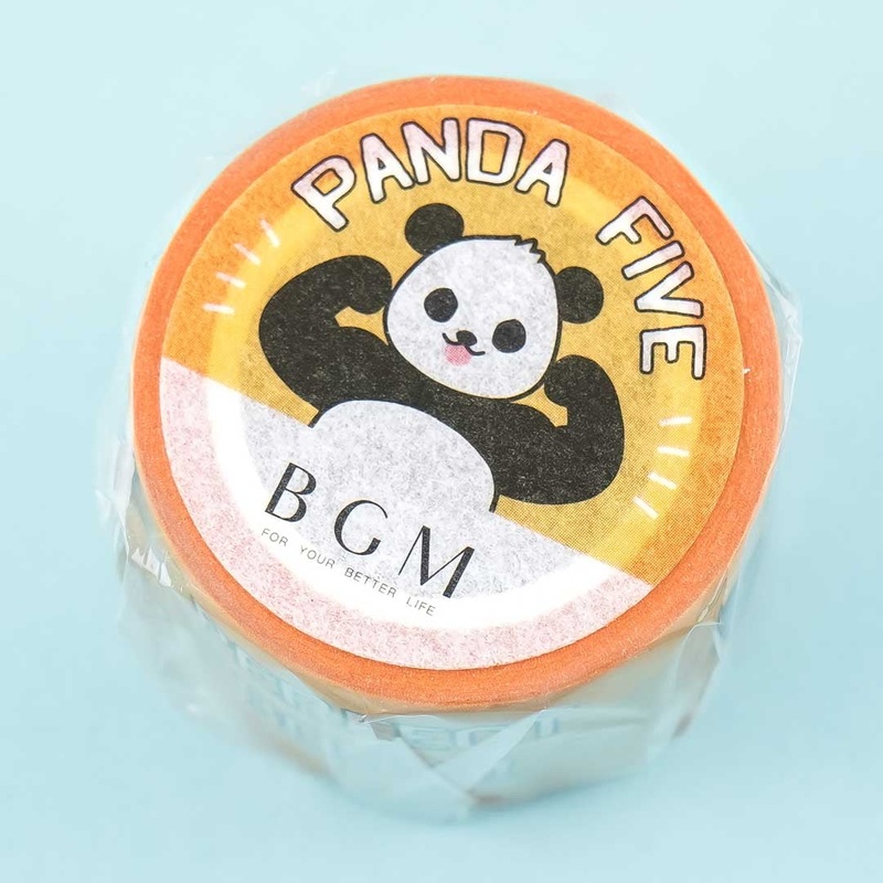 BGM Panda Five Masking Tape - Yellow