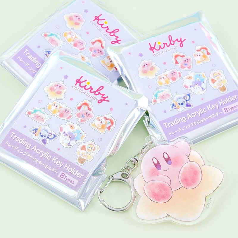 Kirby Cotton Candy Acrylic Charm