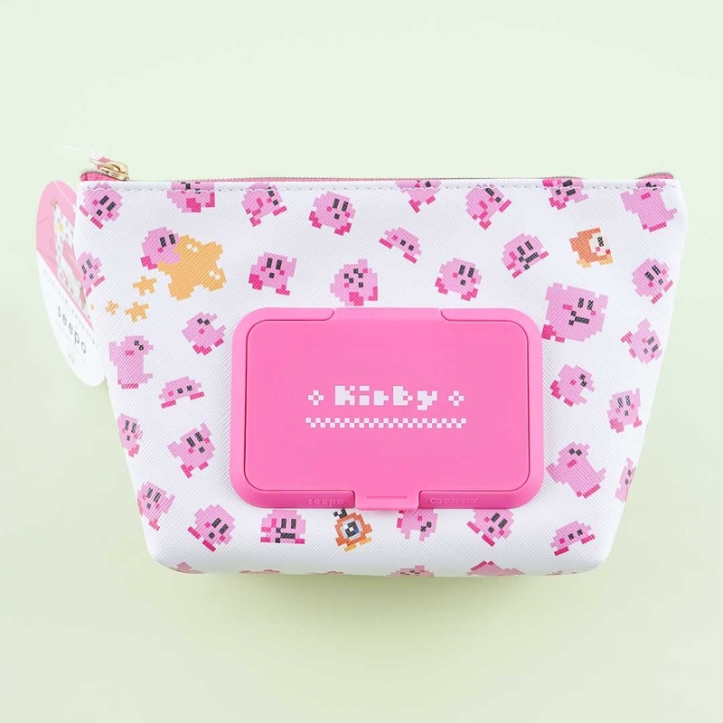 Kirby Pixel Pouch With Tissue Compartment