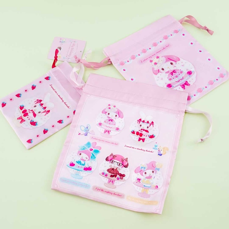 My Melody Sweet LookBook Drawstring Pouch Set