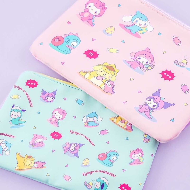 Sanrio Characters Dinosaur Flat Pouch Set