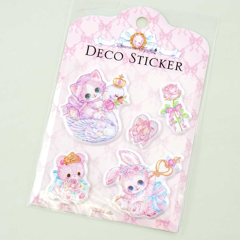 Amenomori Fumika Neko & Bunny Puffy Stickers