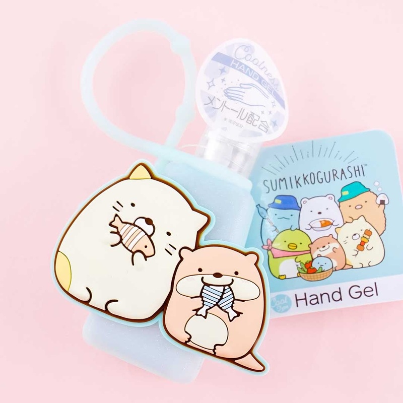 Sumikko Gurashi Hand Gel With Case - Neko & Otter