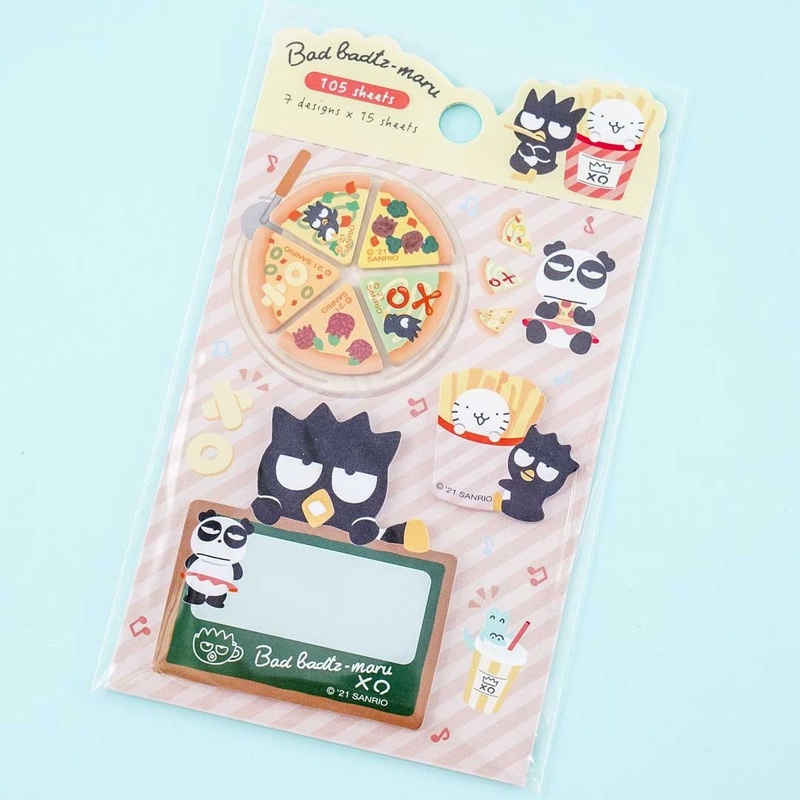Bad Badtz-Maru Pizza Place Sticky Marker Set